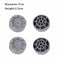 4Pcs Anti Vibration Feet Pads Rubber Legs Slipstop Silent Skid Raiser Mat For Washing Machine Support Dampers Stand Accessories