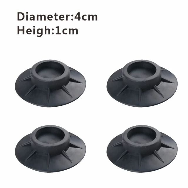 4Pcs Anti Vibration Feet Pads Rubber Legs Slipstop Silent Skid Raiser Mat For Washing Machine Support Dampers Stand Accessories