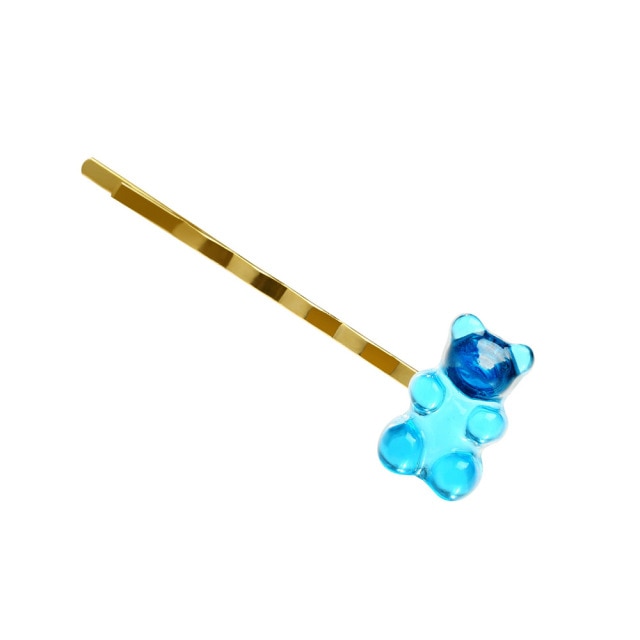 6 Candy Bears Hair Clips Barrettes Colored Bear Hairpin Women Girls Hairgrips Pins Hair Band Acccessories Hair Pins