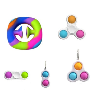 New Simple Dimple Fidget Toys Pack Antistress Brain Toys Stress Relief Hand Fidget Toy Set Kids Adults Educational Brinquedos