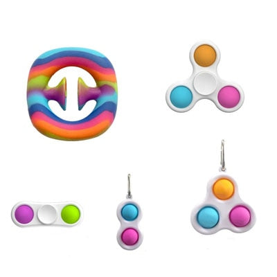 New Simple Dimple Fidget Toys Pack Antistress Brain Toys Stress Relief Hand Fidget Toy Set Kids Adults Educational Brinquedos