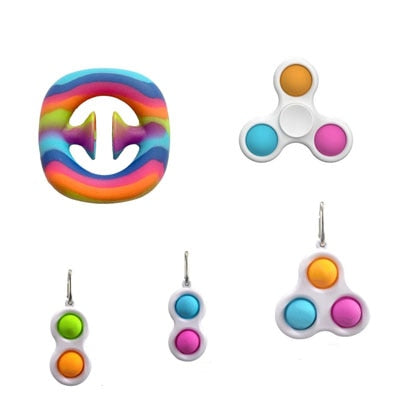 New Simple Dimple Fidget Toys Pack Antistress Brain Toys Stress Relief Hand Fidget Toy Set Kids Adults Educational Brinquedos