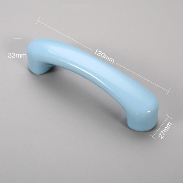 NAIERDI Cartoon Children Room Ceramic Cabinet Knobs Moon Star Wardrobe Handle Garden Door Handle Cabinet Handles for Kids