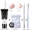Limegirl Poly Extension Nail Gel Kit All For Manicure Set Fast Building Gel Cuticle Pusher Finger Extend Mold Gel Polish Set