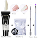 Limegirl Poly Extension Nail Gel Kit All For Manicure Set Fast Building Gel Cuticle Pusher Finger Extend Mold Gel Polish Set