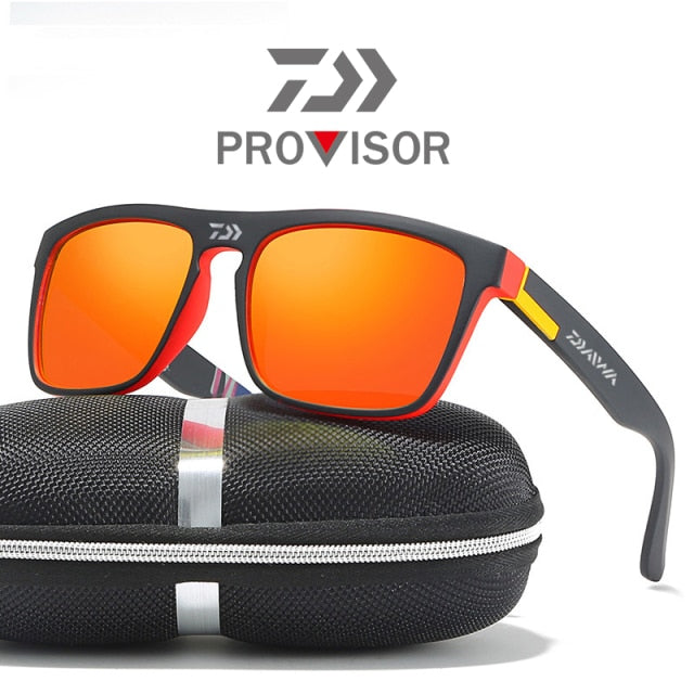 2021 Daiwa New Men's Polarized Fishing Glasses Summer Outdoor Mountaineering Fashionable Colorful Film Sports Sunglasses