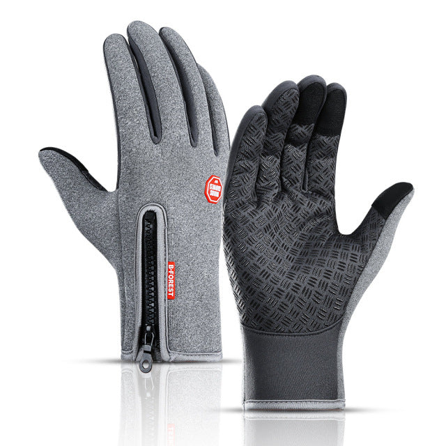 WorthWhile Winter Cycling Gloves Bicycle Warm Touchscreen Full Finger Gloves Waterproof Outdoor Bike Skiing Motorcycle Riding