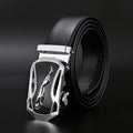 Men Belt Metal Luxury Brand Automatic Buckle Leather High Quality Belts for Men Business Work Casual Strap ZDP001A