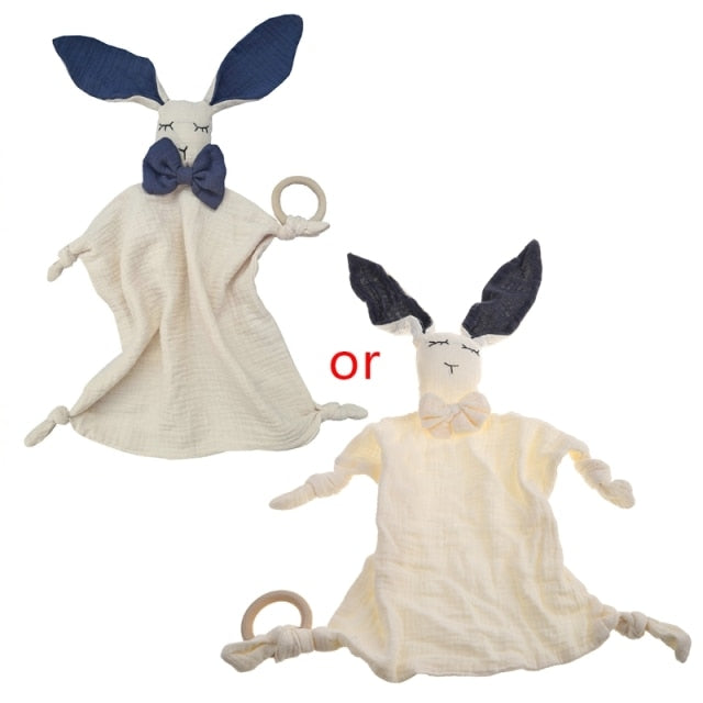 Baby Saliva Towel Soft Newborn Baby Soothe Appease Towel Infant Cute Bunny Sleeping Dolls Toy Plush Comforting Toy Baby Towel