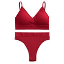 FINETOO Women Seamless Bra Set Bra Top + Pantys Brassiere Fitness Underwear Lingerie Women's Swimwear Push Up Sexy Tank Top Girl