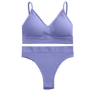 FINETOO Women Seamless Bra Set Bra Top + Pantys Brassiere Fitness Underwear Lingerie Women's Swimwear Push Up Sexy Tank Top Girl