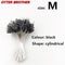 300pcs/lot Float Transparent Rubber Stopper Ss S M L Fishing Bobber Stopper Float Cylindrical Space Bean Fish Line Accessories