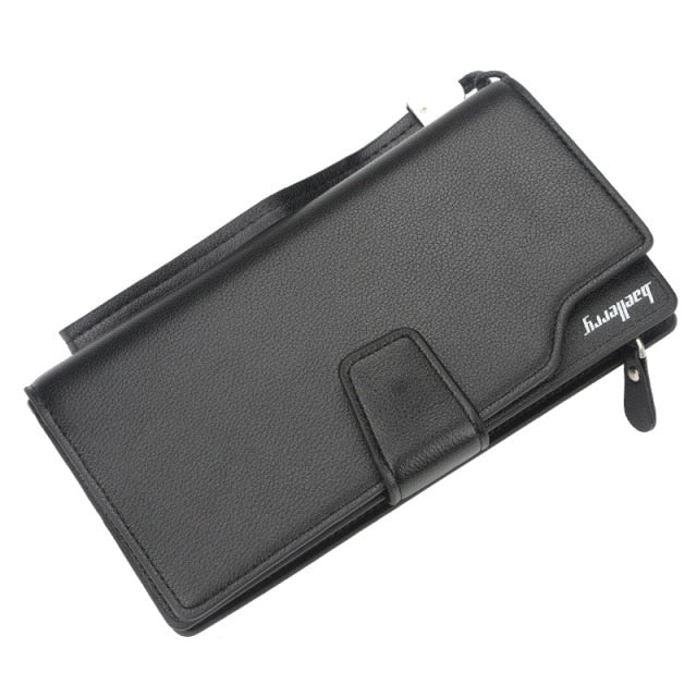 Men Long Wallet Clutch Bag Credit Card Holder Purses Carteira Masculina Carteras Billetera Hombre Leather Money Portfe Carte
