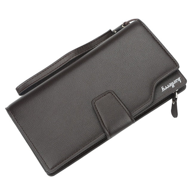 Men Long Wallet Clutch Bag Credit Card Holder Purses Carteira Masculina Carteras Billetera Hombre Leather Money Portfe Carte