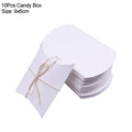 10/20/30Pcs Pillow Candy Box Kraft Paper Christmas Gift Packaging Boxes Candy Bags Wedding Favors Birthday Party Decorations