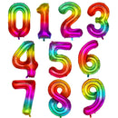 40inch Gradient Rose Red Gold Silver Big Number Foil Balloons 0 1 2 3 4 5 6 7 8 9 18 years Old Birthday Party Wedding Decoration