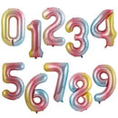 40inch Gradient Rose Red Gold Silver Big Number Foil Balloons 0 1 2 3 4 5 6 7 8 9 18 years Old Birthday Party Wedding Decoration