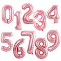 40inch Gradient Rose Red Gold Silver Big Number Foil Balloons 0 1 2 3 4 5 6 7 8 9 18 years Old Birthday Party Wedding Decoration