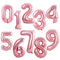 40inch Gradient Rose Red Gold Silver Big Number Foil Balloons 0 1 2 3 4 5 6 7 8 9 18 years Old Birthday Party Wedding Decoration