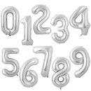 40inch Gradient Rose Red Gold Silver Big Number Foil Balloons 0 1 2 3 4 5 6 7 8 9 18 years Old Birthday Party Wedding Decoration