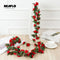 2.2M Artificial rose flowers rattan autumn Small Peony String decor silk fake garland for wedding home hotel Garden Decoration