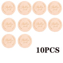 Wooden Baby Month Milestone Card Newborn Birth Month Birthday Milestone Wooden Teether Baby Kids Photography Props Toy