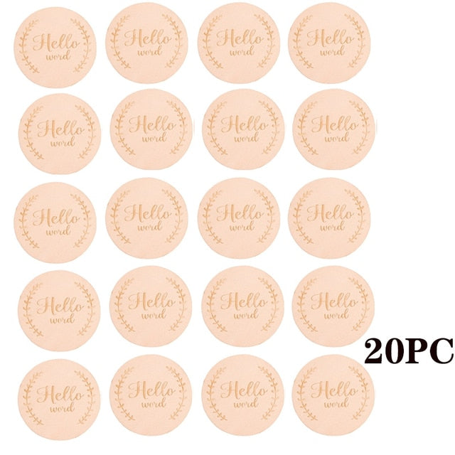 Wooden Baby Month Milestone Card Newborn Birth Month Birthday Milestone Wooden Teether Baby Kids Photography Props Toy