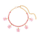 INS Fashion Butterfly anklet Rhinestone Tennis Chain Foot Chain Jewelry for Women Summer Beach Anklet Butterfly Barefoot Chain