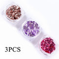Gold Silver Aluminum Nail Foil Glitter Sequins Nails Art Irregular Flakes Polish Manicure Design Stickers Decorative Accessories