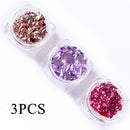 Gold Silver Aluminum Nail Foil Glitter Sequins Nails Art Irregular Flakes Polish Manicure Design Stickers Decorative Accessories