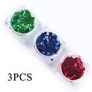 Gold Silver Aluminum Nail Foil Glitter Sequins Nails Art Irregular Flakes Polish Manicure Design Stickers Decorative Accessories