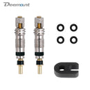 2/6/12PCS Presta Valve Brass Core W/ Optional Tool CNC-machined FV MTB Road Bike Tubes Repair Tire Service Parts