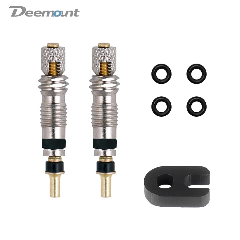 2/6/12PCS Presta Valve Brass Core W/ Optional Tool CNC-machined FV MTB Road Bike Tubes Repair Tire Service Parts