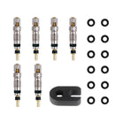 2/6/12PCS Presta Valve Brass Core W/ Optional Tool CNC-machined FV MTB Road Bike Tubes Repair Tire Service Parts