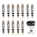 2/6/12PCS Presta Valve Brass Core W/ Optional Tool CNC-machined FV MTB Road Bike Tubes Repair Tire Service Parts