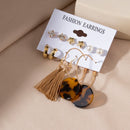 Women's Earrings Set Retro Korean Geometric Stud Earrings for Women Korean Gold Small Metal Pearl Earring 2021 Trend Jewelry