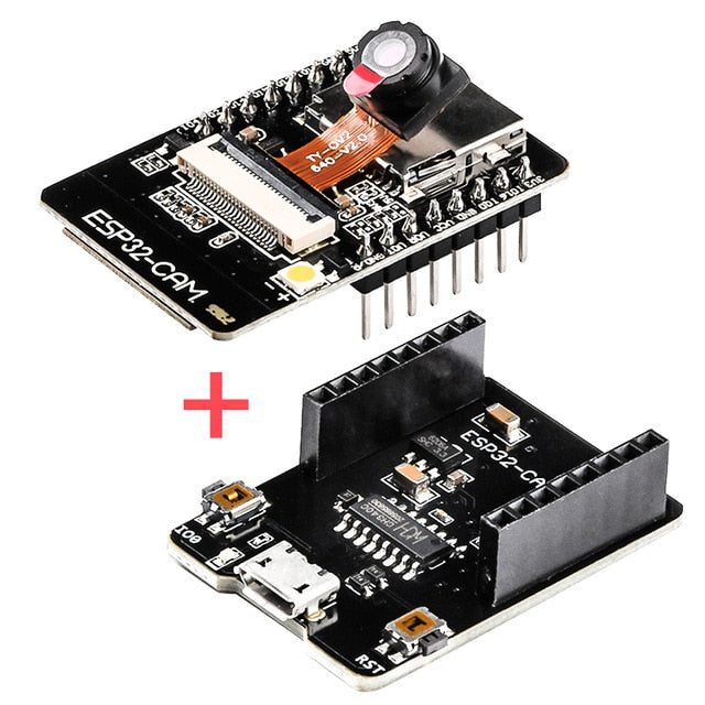 ESP32-CAM-MB WIFI ESP32 CAM Bluetooth Development Board with OV2640 Camera MICRO USB to Serial Port CH340G 4.75V-5.25V Nodemcu