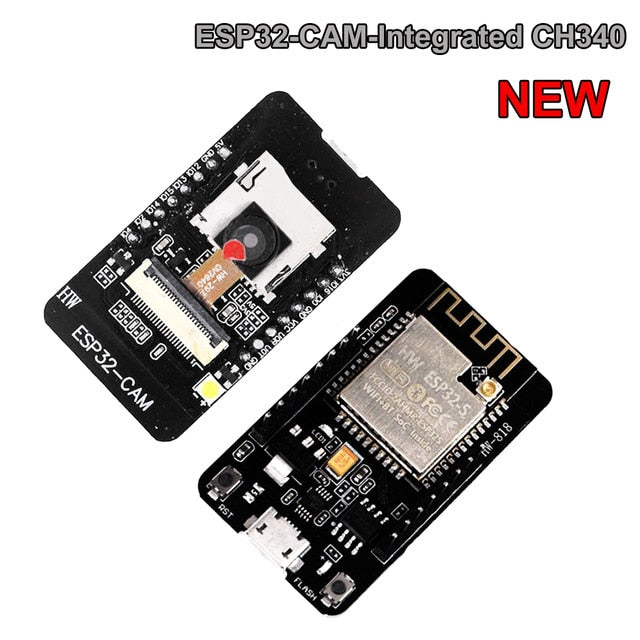 ESP32-CAM-MB WIFI ESP32 CAM Bluetooth Development Board with OV2640 Camera MICRO USB to Serial Port CH340G 4.75V-5.25V Nodemcu