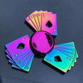 Whale Tri Fidget Hand Spinner Metal Finger Focus Toy Fidget Spinner R188 Electroplate Hybrid Bearing Toys for Children Wholesale