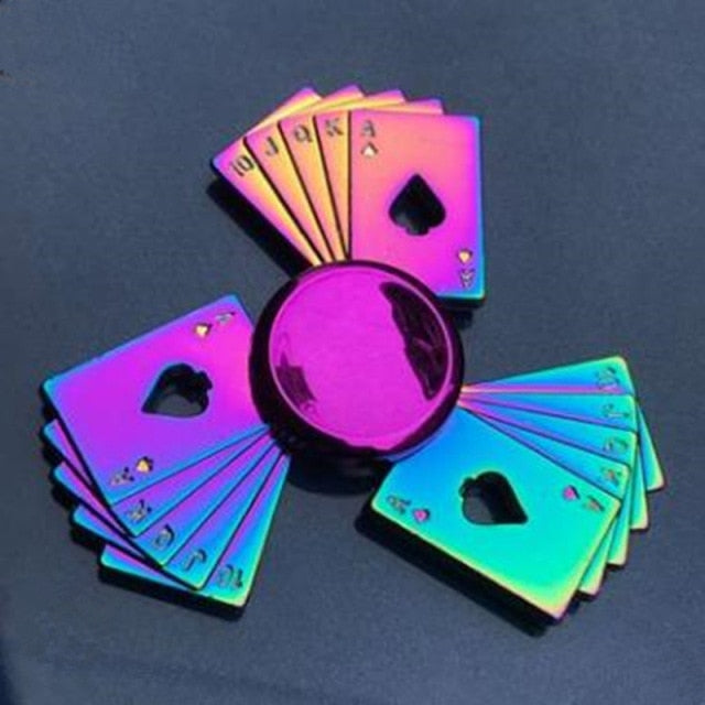 Whale Tri Fidget Hand Spinner Metal Finger Focus Toy Fidget Spinner R188 Electroplate Hybrid Bearing Toys for Children Wholesale