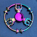 Whale Tri Fidget Hand Spinner Metal Finger Focus Toy Fidget Spinner R188 Electroplate Hybrid Bearing Toys for Children Wholesale