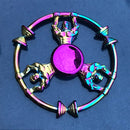 Whale Tri Fidget Hand Spinner Metal Finger Focus Toy Fidget Spinner R188 Electroplate Hybrid Bearing Toys for Children Wholesale