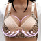 Fashion Leopard print yoga bra sexy front button underwear push up bra buckle female Anti-Sagging Large Size Bra 2021 Female bra