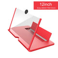12 inch 3D Mobile Phone Screen Magnifier HD Video Amplifier Stand Bracket with Movie Game Live Magnifying Folding Phone Holder