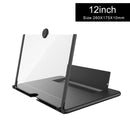 12 inch 3D Mobile Phone Screen Magnifier HD Video Amplifier Stand Bracket with Movie Game Live Magnifying Folding Phone Holder