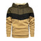Men's Patchwork Hooded Sweatshirt Hoodies Clothing Casual Loose Fleece Warm Streetwear Male Fashion Autumn Winter Outwear