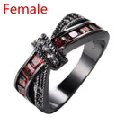 FDLK   Women Luxury Alloy Finger Band Inlaid Ring Jewelry Gift