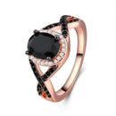 FDLK   Women Luxury Alloy Finger Band Inlaid Ring Jewelry Gift