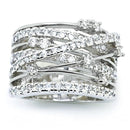 FDLK   Women Luxury Alloy Finger Band Inlaid Ring Jewelry Gift