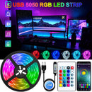 LED Strip Light USB Bluetooth RGB 5050 5V RGB Lights Flexible LED Lamp Tape Ribbon RGB TV Desktop Screen BackLight Diode Tape